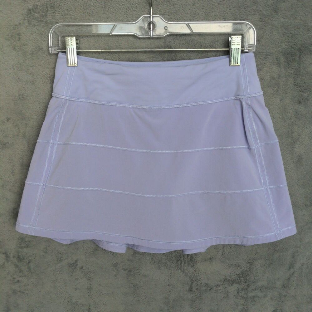 Lululemon Pace Rival Skirt Skort Size 4 Lilac Tennis Preppy Athletic Classic